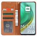 Card Set Series Xiaomi Mi 10T 5G/10T Pro 5G Plånboksfodral - Brun