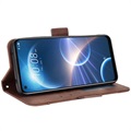 Cardholder Serie HTC Desire 22 Pro Plånboksfodral - Brun