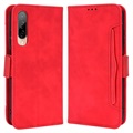 Cardholder Serie HTC Desire 22 Pro Plånboksfodral - Röd