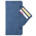 Cardholder Serie Motorola Moto E20 Plånboksfodral - Blå