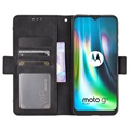Cardholder Series Motorola Moto E7 Plus Plånboksfodral - Svart