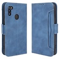 Cardholder Series Samsung Galaxy M21 2021 Plånboksfodral - Blå