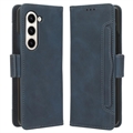 Samsung Galaxy Z Fold5 Plånboksfodral med Korthållare - Blĺ