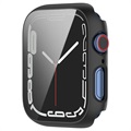 Apple Watch Series 7 Skal med Härdat Glas Skärmskydd - 41mm - Svart
