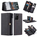 Caseme 2-i-1 Multifunktionell Samsung Galaxy Note20 Ultra Plånboksfodral - Svart