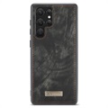 Caseme 2-i-1 Multifunktionell Samsung Galaxy S22 Ultra 5G Plånboksfodral - Svart