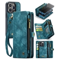 iPhone 15 Pro Max Caseme 2-i-1 Multifunktionell Plånboksfodral - Blå