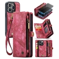 iPhone 15 Pro Max Caseme 2-i-1 Multifunktionell Plånboksfodral - Röd