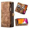 Caseme 2-i-1 Multifunktionellt iPhone 12 mini Plånboksfodral - Brun