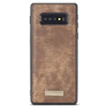 Caseme 2-i-1 Multifunktionellt Samsung Galaxy S10 Plånboksfodral - Brun