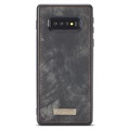 Caseme 2-i-1 Multifunktionellt Samsung Galaxy S10 Plånboksfodral - Svart