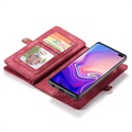 Caseme 2-i-1 Multifunktionellt Samsung Galaxy S10 Plånboksfodral - Röd