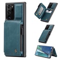 Caseme C20 Blixtlås Ficka Samsung Galaxy Note20 Ultra Skal - Blå