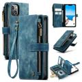 Caseme C30 Multifunktionell iPhone 14 Plånboksfodral - Blå