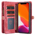 Caseme 2-i-1 Multifunktionell iPhone 11 Pro Max Plånboksfodral - Röd