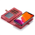 Caseme 2-i-1 Multifunktionell iPhone 11 Pro Max Plånboksfodral - Röd