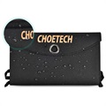 Choetech Dual-Port Vikbar Solcellsladdare - 19W - Svart