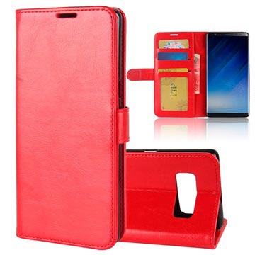 Samsung Galaxy Note8 Klassisk Plånboksfodral - Röd