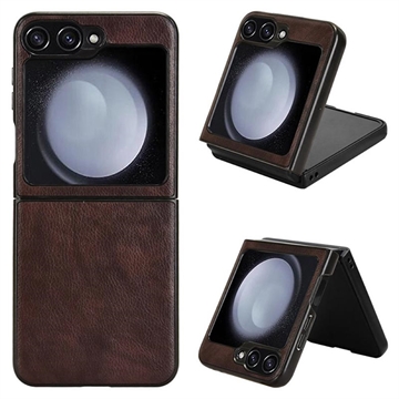 Samsung Galaxy Z Flip6/Z Flip7 FE Belagt Plastskal - Brun
