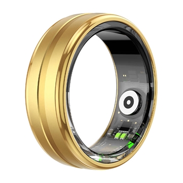 Colmi R06 Smart Ring med Bluetooth 5.0 - Danska, Svenska, Engelska Språk - 18.1mm - Guld