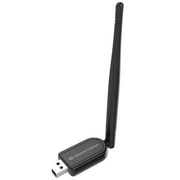 Conceptronic ABBY Bluetooth 5.1 USB-adapter med lång räckvidd och extern antenn