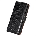 Crocodile Serie Samsung Galaxy M33 Läder Plånboksfodral med RFID