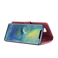 DG.Ming 2-i-1 Huawei Mate 20 Pro Löstagbar Läder Plånboksfodral - Röd