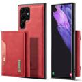 DG.Ming M2 Samsung Galaxy S23 Ultra 5G Hybrid Skal med Plånbok - Röd