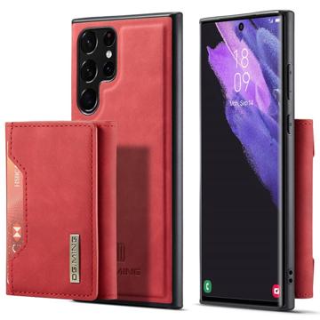DG.Ming M2 Samsung Galaxy S23 Ultra 5G Hybrid Skal med Plånbok - Röd