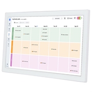 Digital familjeorganisatör med pekskärm - 15.6" - Vit