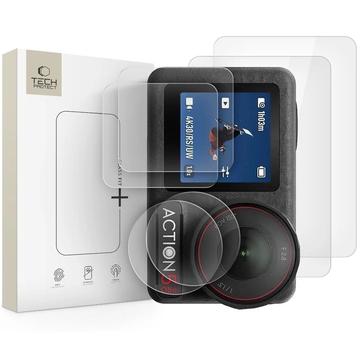 Dji Osmo Action 5 Pro Tech-Protect Glass Fit+ skärmskydd av härdat glas - 2 st. - Klar