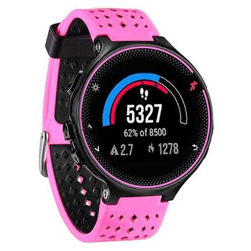 Dubbla Färger Garmin Forerunner 235/630/735 Silikon Sportrem - Rosa / Svart