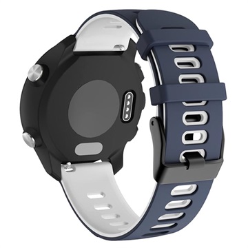 Dubbla Färger Garmin Vivoactive 4 Silikon Sportrem - Blå / Vit