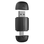 Trådlös 2-i-1 CarPlay- och Android Auto-adapter med dubbla huvuden