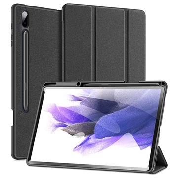 Dux Ducis Domo Samsung Galaxy Tab S7+ Tri-Fold Foliofodral - Svart