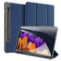 Dux Ducis Domo Samsung Galaxy Tab S7/S8 Tri-Fold Fodral - Blå