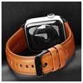 Dux Ducis Apple Watch Series 7/SE/6/5/4/3/2/1 Läderarmband - 45mm/44mm/42mm - Brun