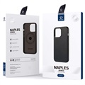 Dux Ducis Naples iPhone 13 Pro Max Läderbeklätt Skal - Svart