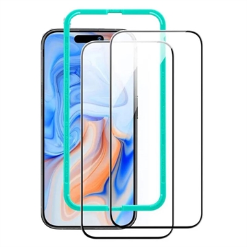 iPhone 16 Pro ESR Härdat Glas Skärmskydd - 9H, 0.3mm - 2 St. (Öppen Förpackning - Bulk Tillfredsställande)