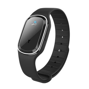 Elektroniskt ultraljudsbaserat myggavvisande armband - svart