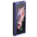 Elektropläterad Frame Samsung Galaxy Z Fold3 5G Skal - Blå