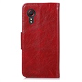 Elegant Series Samsung Galaxy Xcover 5 Plånboksfodral - Röd