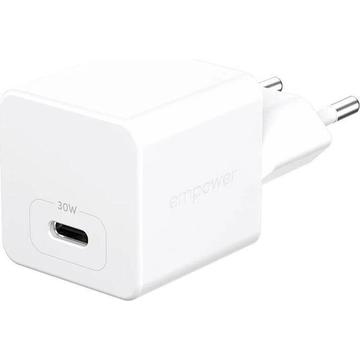 Empower by PanzerGlass Turbo USB-C-laddare 30W - Vit