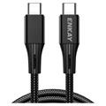 Joyroom S-CC100A20 Flätad USB-C Kabel - 100W, 2m - Svart
