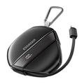Essager snabbladdande powerbank med 70cm utdragbar kabel och karbinhake - 10000mAh