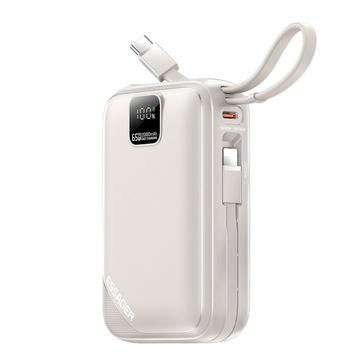 Essager PD 65W snabbladdande powerbank 20000mAh med Lightning/USB-C-kablar - Titan