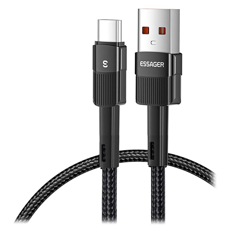 USB-A till USB-C kabel 1m (grå)