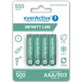EverActive Infinity Line EVHRL03-550 Uppladdningsbara AAA-batterier 550mAh - 4 st.