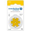 EverActive Ultrasonic 10/PR70 batterier för hörapparater - 6 st.