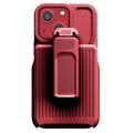 Explorer Series iPhone 14 Hybrid Skal med Bältesspänne - Röd